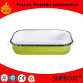 Sunware émail rectangulaire plat à tarte vaisselle