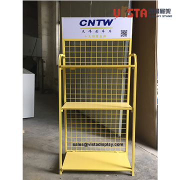 Custom Metal Wire Floor Standing Display Shelf