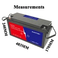 Saintish 12.8V 200Ah LiFePO4 Battery Pack with BMS