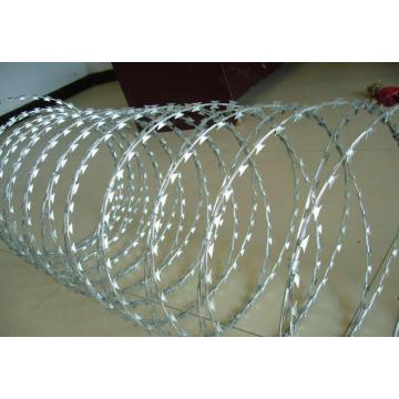 Galvanized Razor Barbed Wire/concertina razor wire