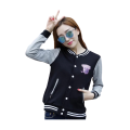 Womens Custom Cute Trendy Embroidery Design Varsity Jackets