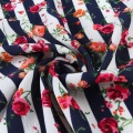 Custom Floral Printed Bubble Crepe Chiffon Fabric