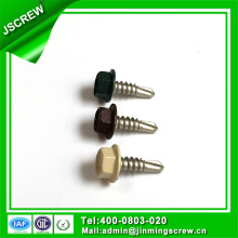 Color Painted Hex Wafer Head Self Drilling Screw