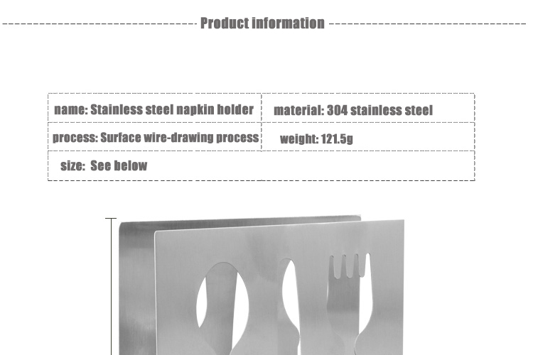 Stainless Steel Napkin Holder