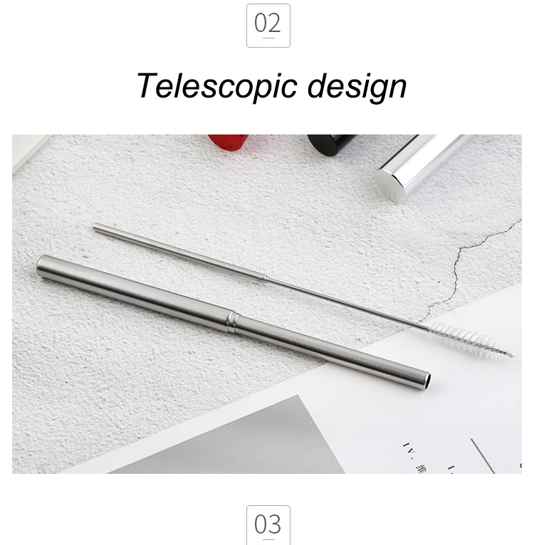 Stainless Steel Collapsible Straw