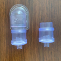Medidor de urina com conector válvula gancho para bolsa de urina