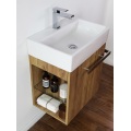 Gabinete de tocador de baño de tablero de partículas de madera maciza