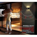 Luz de pared led impermeable de aluminio con sensor de movimiento