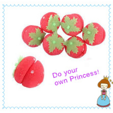 Faire votre propre princesse, beauté Girl BRICOLAGE magique éponge fraise boule pour bigoudi de Curling-style rouleau de cheveux