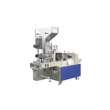 Disposable plastic film straw packaging machine