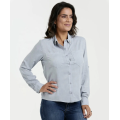 Tops elegantes de camisas femininas Blusa feminina de algodão de escritório