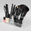 Support de rangement pour pinceaux de maquillage en acrylique transparent