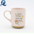 Taza de cerámica impresa de la taza de la porcelana del café