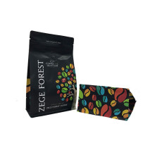 Customized Black Food Coffee Tea Bag With Zip Lock