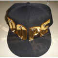 Diseño de moda nueva droga personalizar cristal hiphop carta remache snapback sombrero gorra