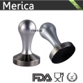 Aço inoxidável metal prata café tamper