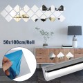 Silver Mirror Reflective Film For Wall Decoration