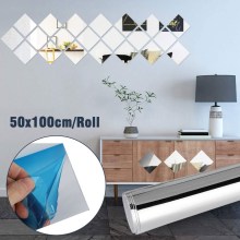 0.2 mm Self adhesive plastic wall mirror sticker