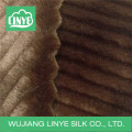 pinstripe 100% acrylic faux fur fabric for throw blankets