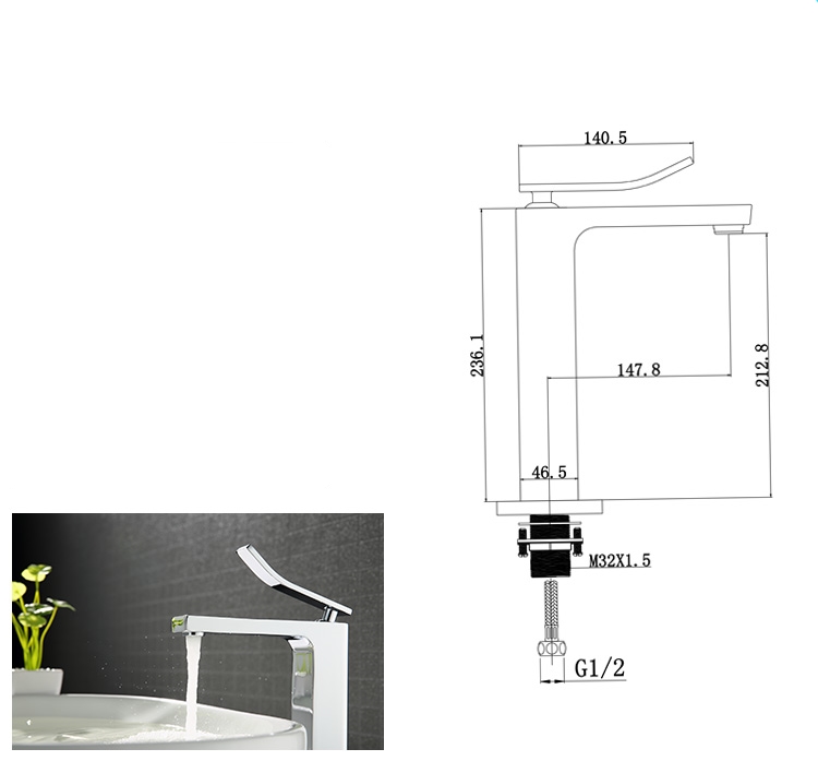 Water Flow Size Faucet