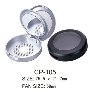 Round Plastic Compact Case with Mirror