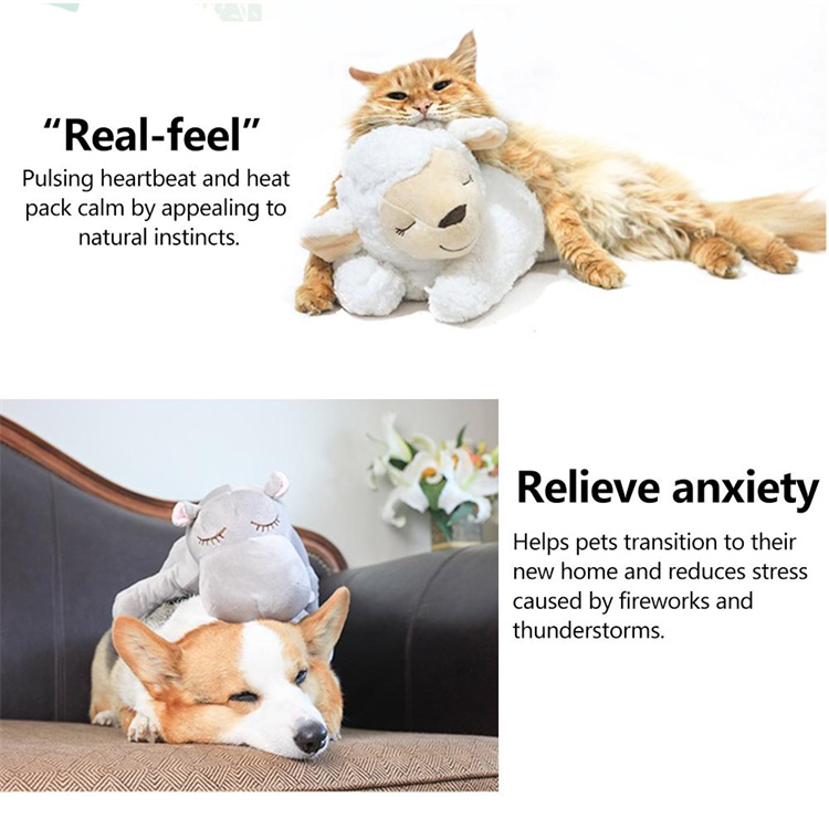 Puppy Accompany Aid Heartbeat Dog Plush Animal Toys