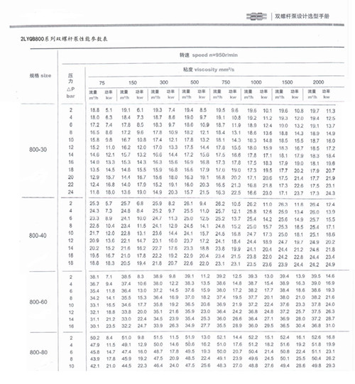 Double screw pump 800series1