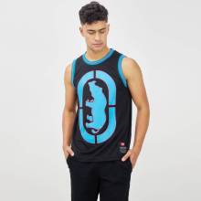 Herren lässige gedruckte ärmellose Mesh -Tanktops