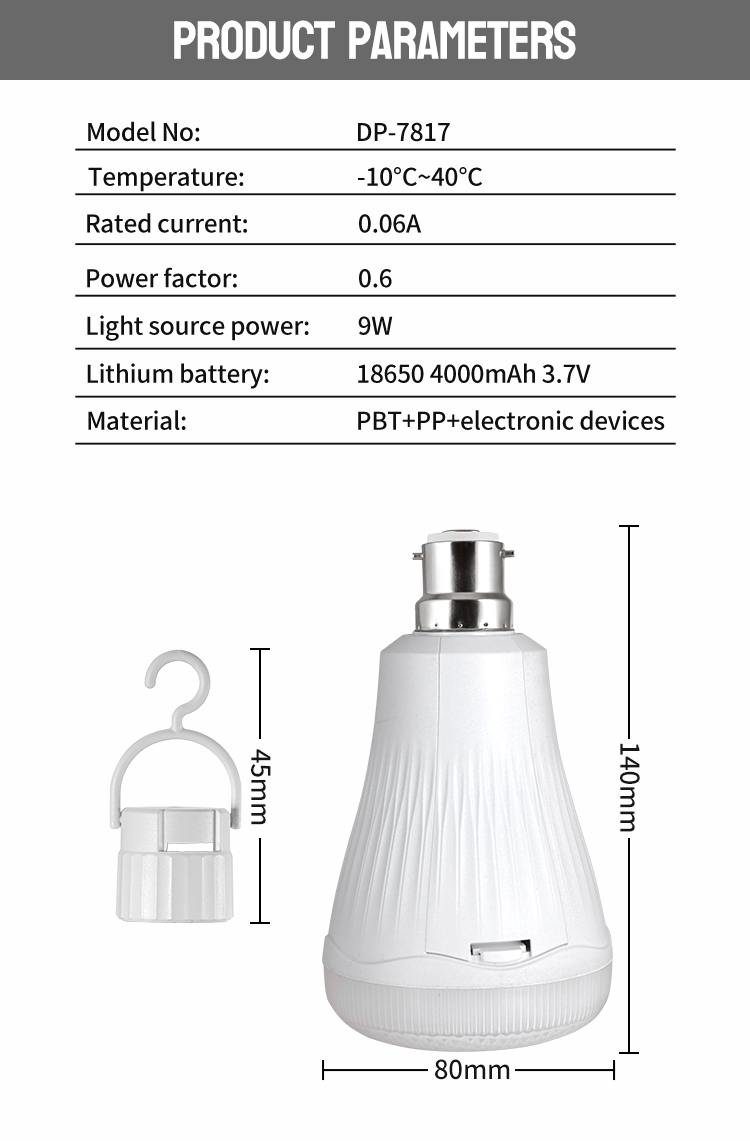 Energy Saving B22 E27 Rechargeable Emergency Bulb-7817-detail-8 Energy Saving B22 E27 Rechargeable Emergency Bulb-7817-detail-8