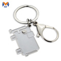 Metal elephant key ring keychain