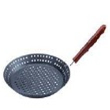 Carbon Steel Grilling Skillet with Finger Grip Handle