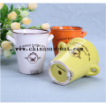 Enamel Decoration Small Lovely Flowerpot