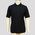 Polo negro camisetas para hombres