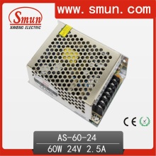 60W 24VDC 2.5A Fuente de alimentación de modo de conmutación (SMPS) as-60-24