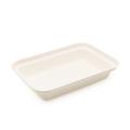 Caja de ensalada biodegradable de bolos de 700 ml con tapa