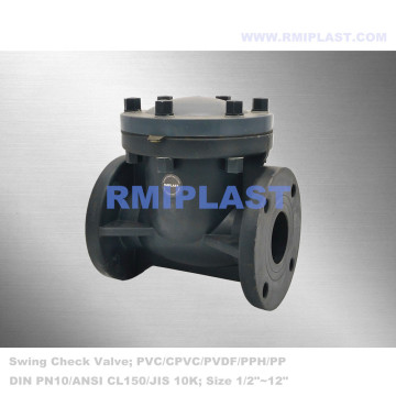 PVDF Swing Valve Valve pn10