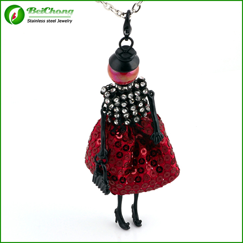 Red Doll Pendant