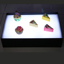 Vitrine d&#39;affichage acrylique pour aliments LED