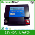 Rechargeable MSDS 12V 40ah LiFePO4 Battery Pack