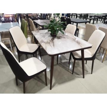 Conjunto de mesa de jantar de luxo com móveis para casa em novo estilo