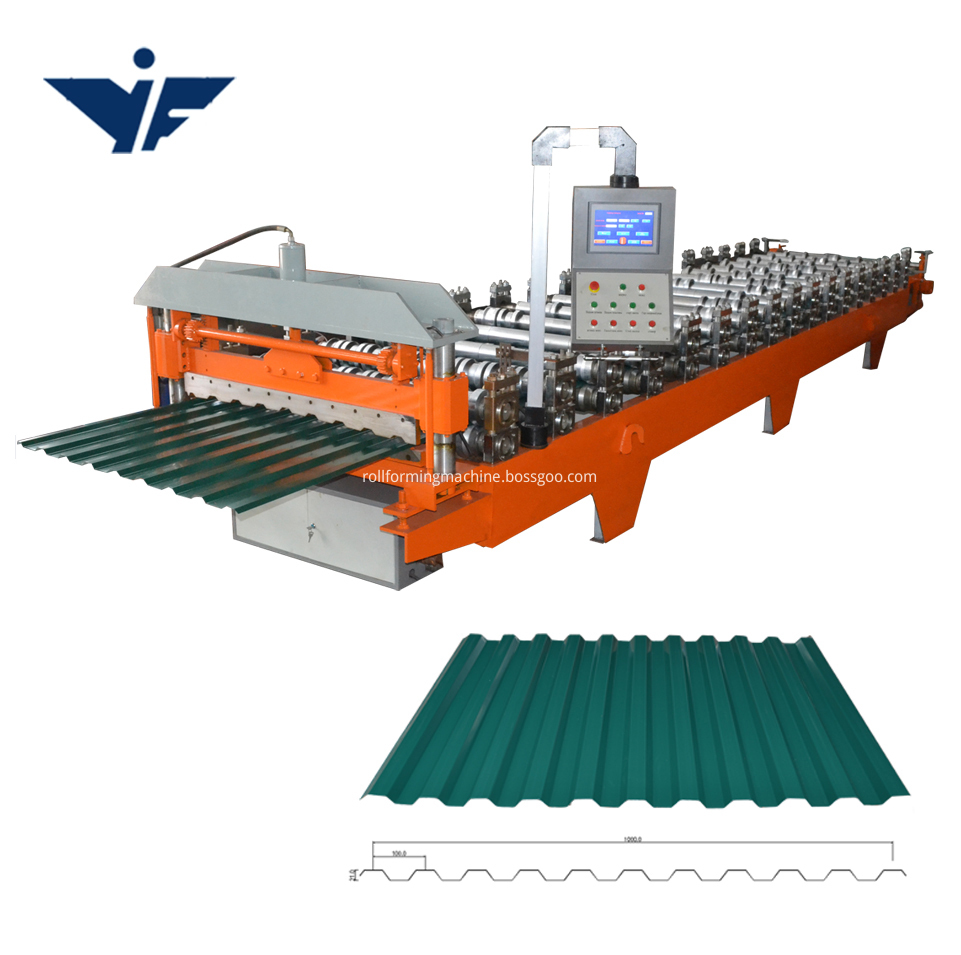 Color steel roof tile making machine 