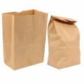 Market shopping kraft paper bags for packing vegetables