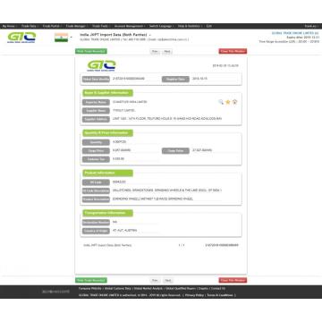 MUESTRAS DE DATOS DE IMPORTACIÓN DE LA RUEDA DE MUESTING INDIA