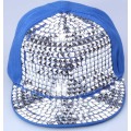 Fitted flat brim snapback punk rivet cap hiphop dance cap