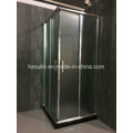 Square Shower Room with Fabric Glass