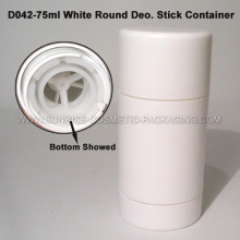 75g White Round Shape Deo. Stick Container