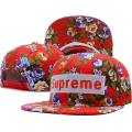 Wholesale high quality fashion design adjustable flat brim Supreme cap hat