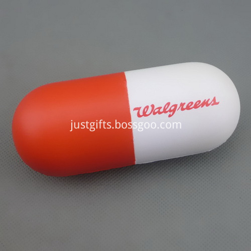 Promotional Capsule Shaped PU Stress Reliever - PMS Matched (2)