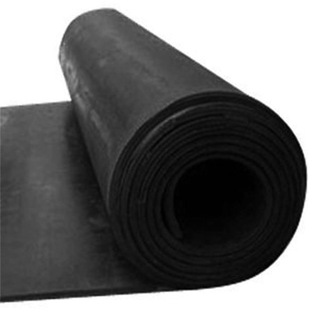 black rubber flooring roll