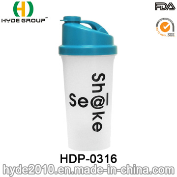 2017 personalizado BPA livre plástico PP proteína Shaker garrafa, garrafa de plástico recém Shaker (HDP-0316)